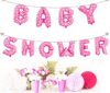 Baby Shower Letter Foil Balloons (Pink)