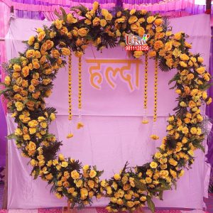Haldi Flower Ring Decoration