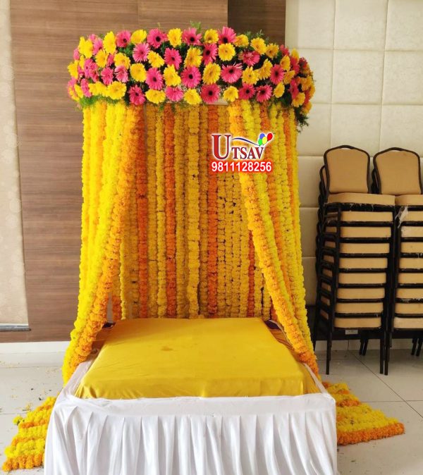 Haldi Flower Decoration