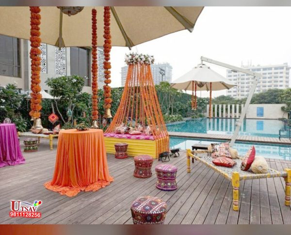 Flower Haldi Decor