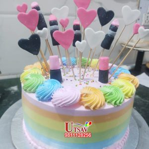 Makeup Fondant Cake