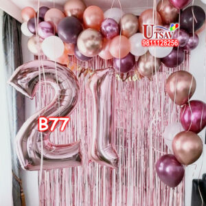 UBS 21st Birthday Decor #B77 21st Birthday Balloon Decoration