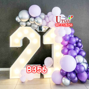 UBS 21st Birthday Decor #B356 21st Birthday Balloon Decoration