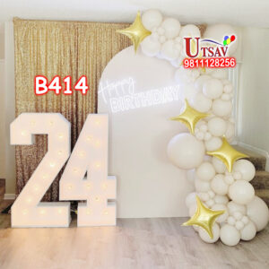 UBS 24th Birthday Decor #B414 24th Birthday Panel Decor