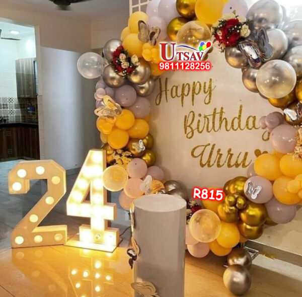 UBS 24th Birthday Decor #R815 24th Birthday Ring Decoration