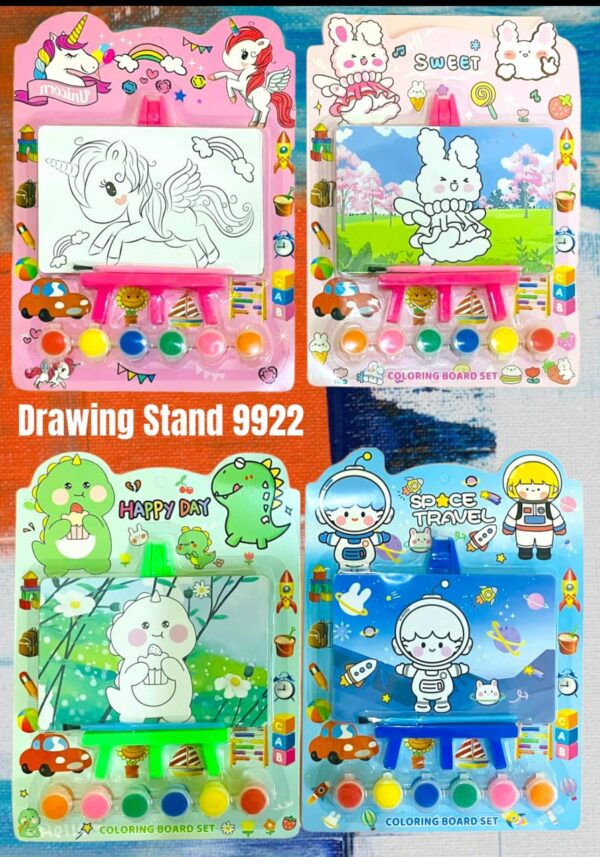 Canvas Painting Book with Water Color