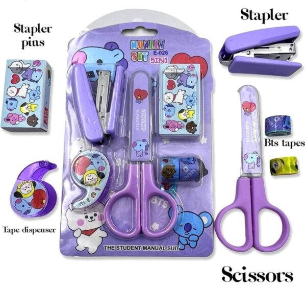 Scissor Set and Stationery set for cute stereo