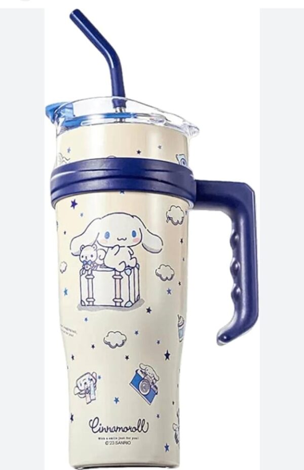 Vacuum Cup with Straw Handle