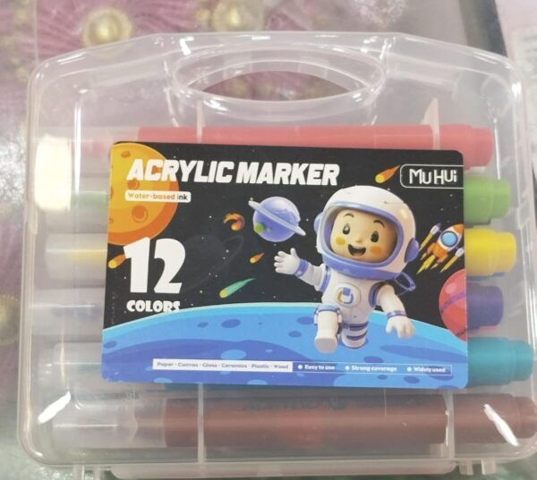 12 Colors Acrylic Marker - Image 3
