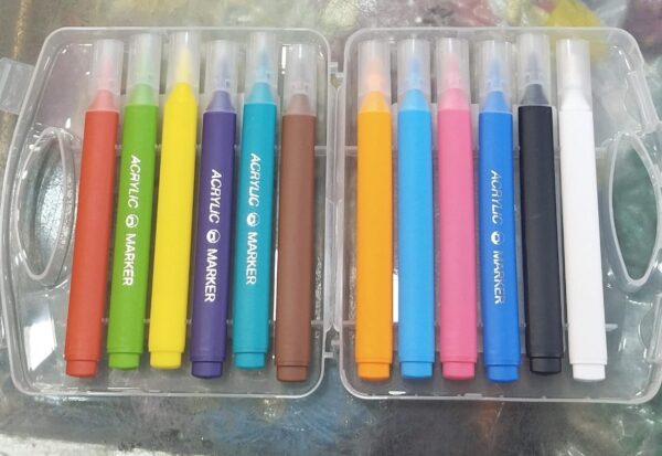 12 Colors Acrylic Marker - Image 2