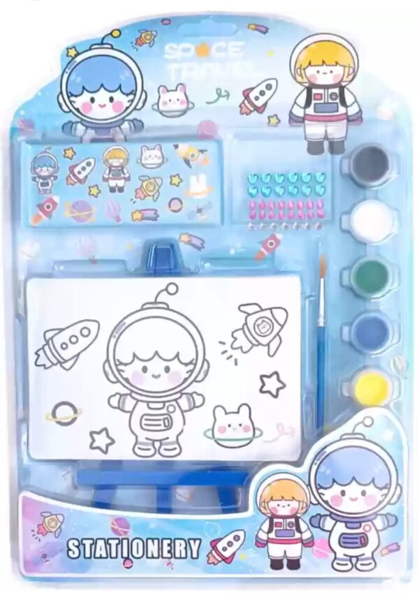 Canvas Painting with Stationery Set