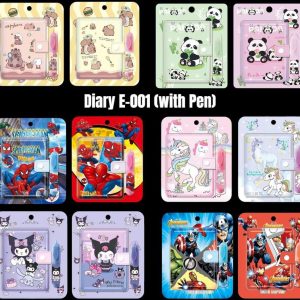 CHARACTER DIARY WITH PEN