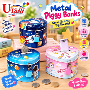 METAL CHARACTER MONEY BANK