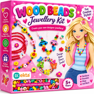 WOOD BEADS JWELLERY KIT